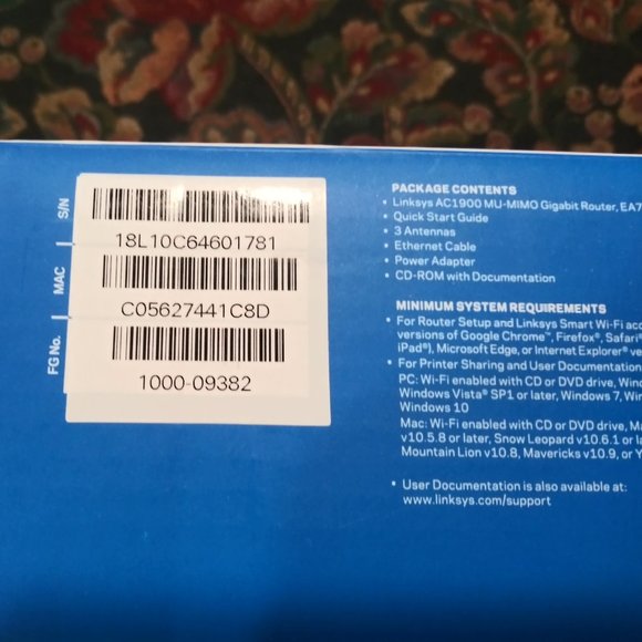 Linksys AC1900 MAX-Stream Dual Band GigaBit Router - Picture 4 of 4